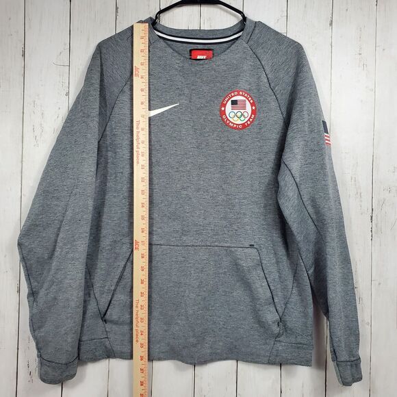 Nike Tech Team USA Olympics Fleece Crewneck Sweatshirt Men's Small 807601-063 - Picture 10 of 16